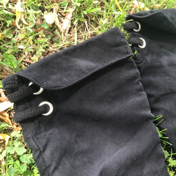 🍂5/20$!! Tall Black Boots With Cuff Detail - Picture 2 of 12